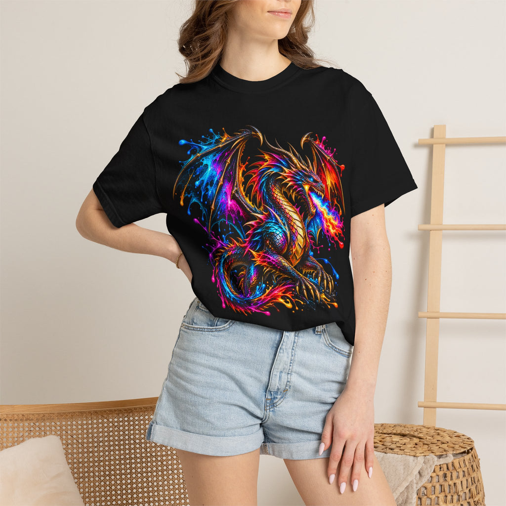 Vibrant Watercolor Dragon T-Shirt