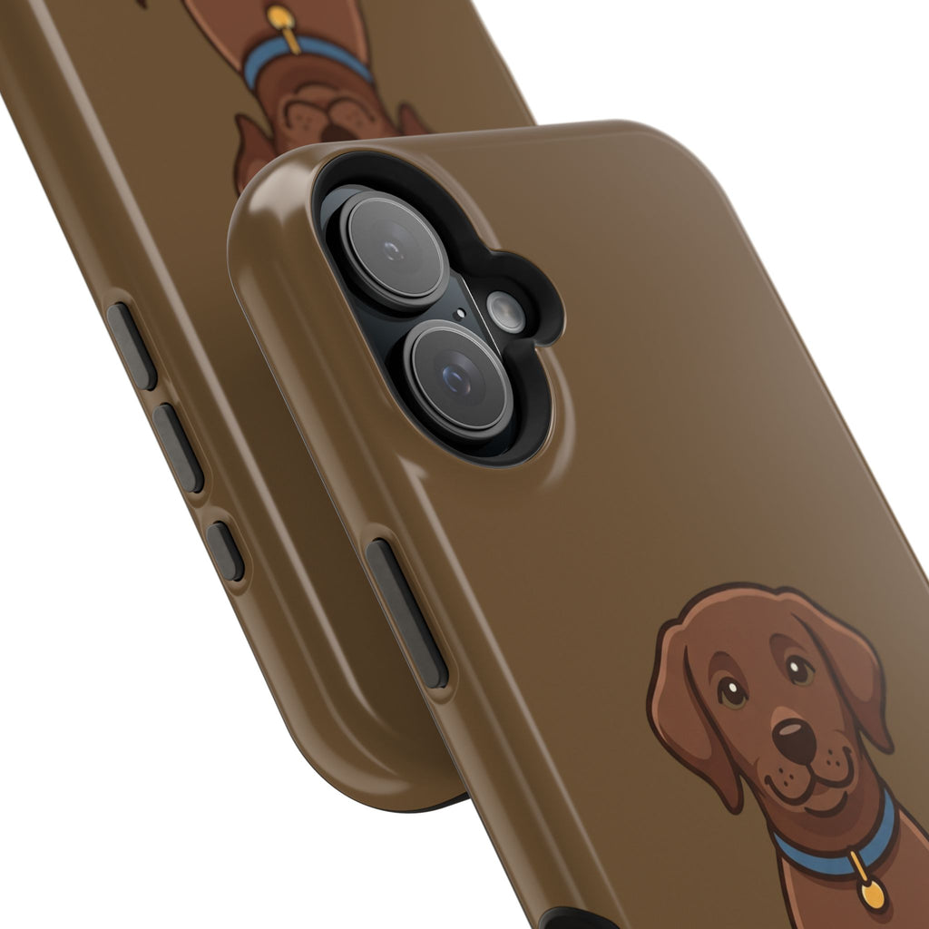 Chocolate Labrador Phone Case — Cute Dog Impact‑Resistant iPhone Cover