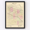 Vintage Map of Holt County, Nebraska 1885