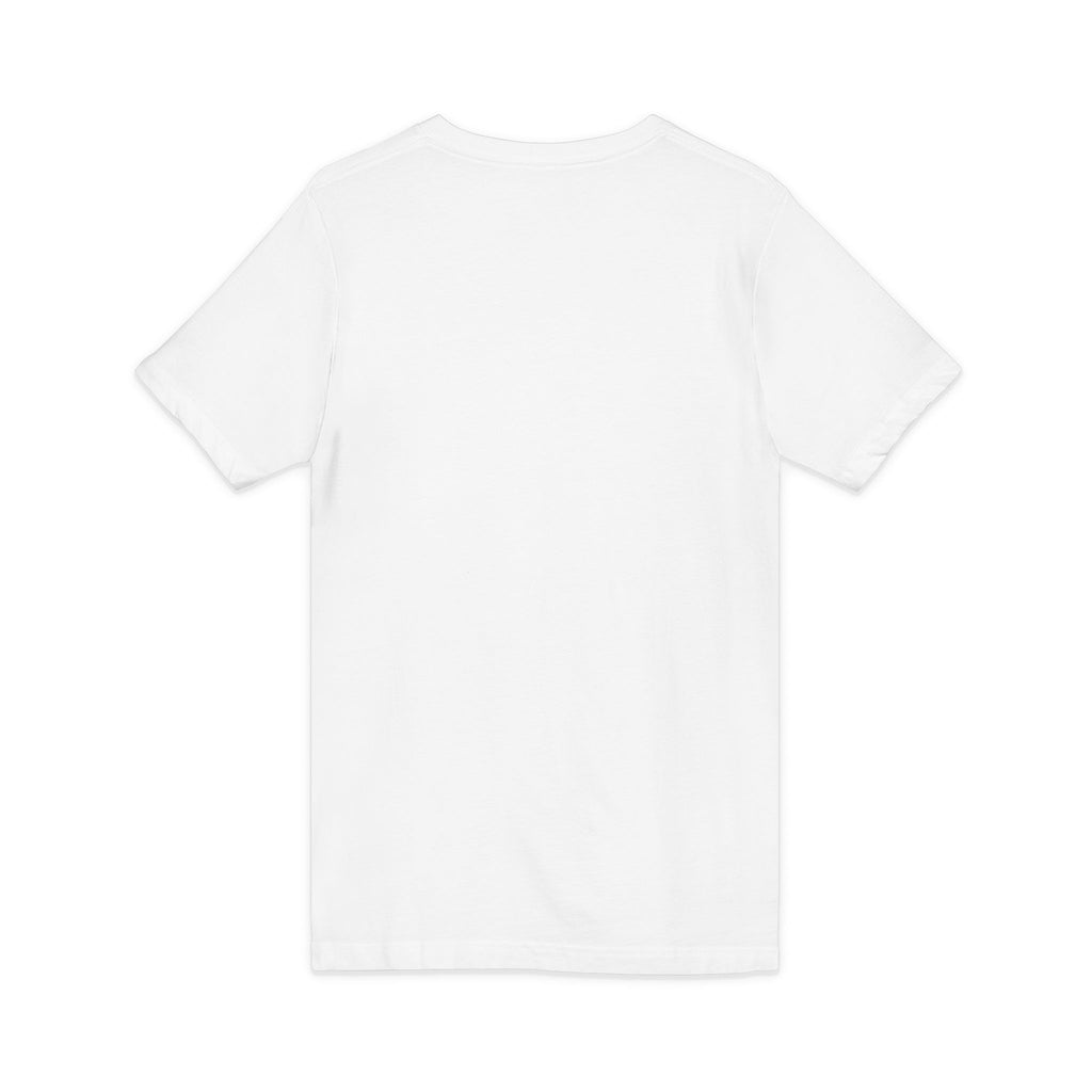 V-Neck Tee — Colorful Brushstroke Quote "To Avoid Criticism Say Nothing, Do Nothing, Be Nothing"