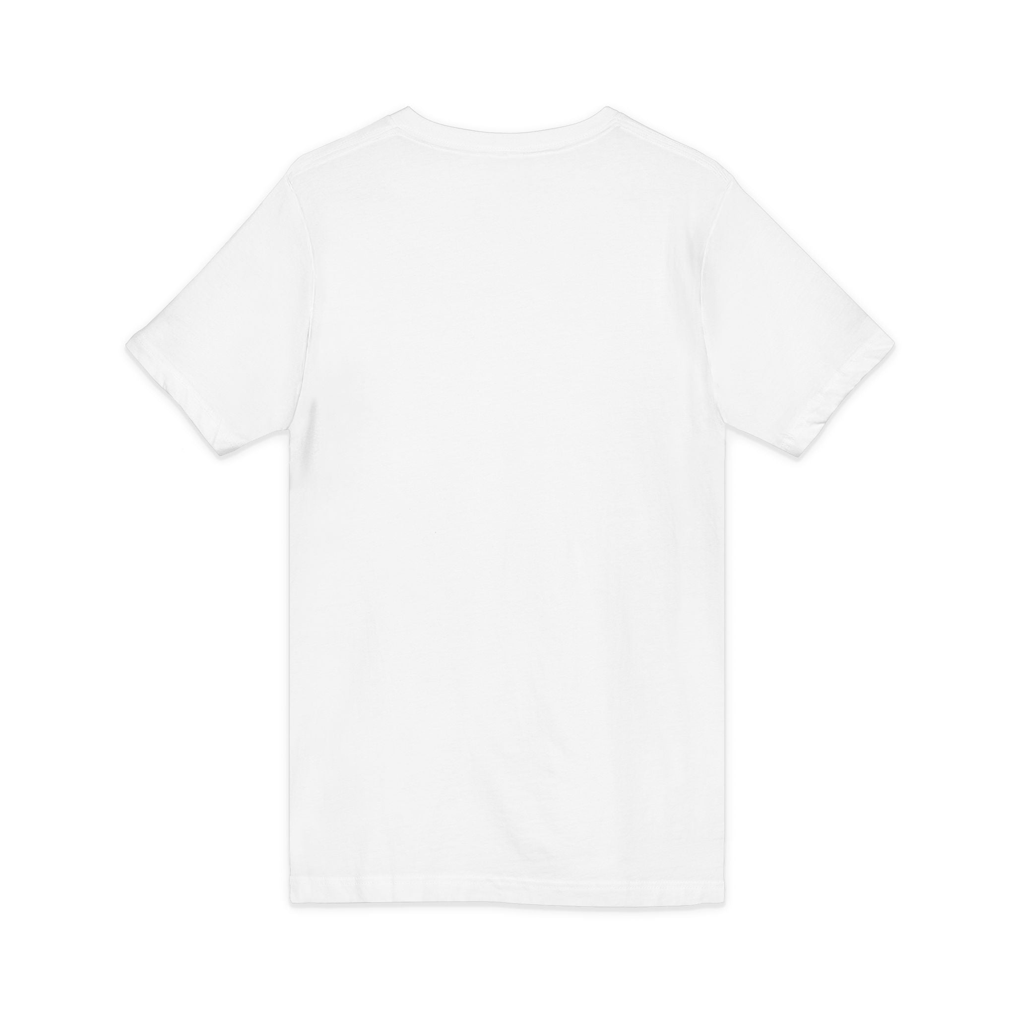 V-Neck Tee — Colorful Brushstroke Quote "To Avoid Criticism Say Nothing, Do Nothing, Be Nothing"