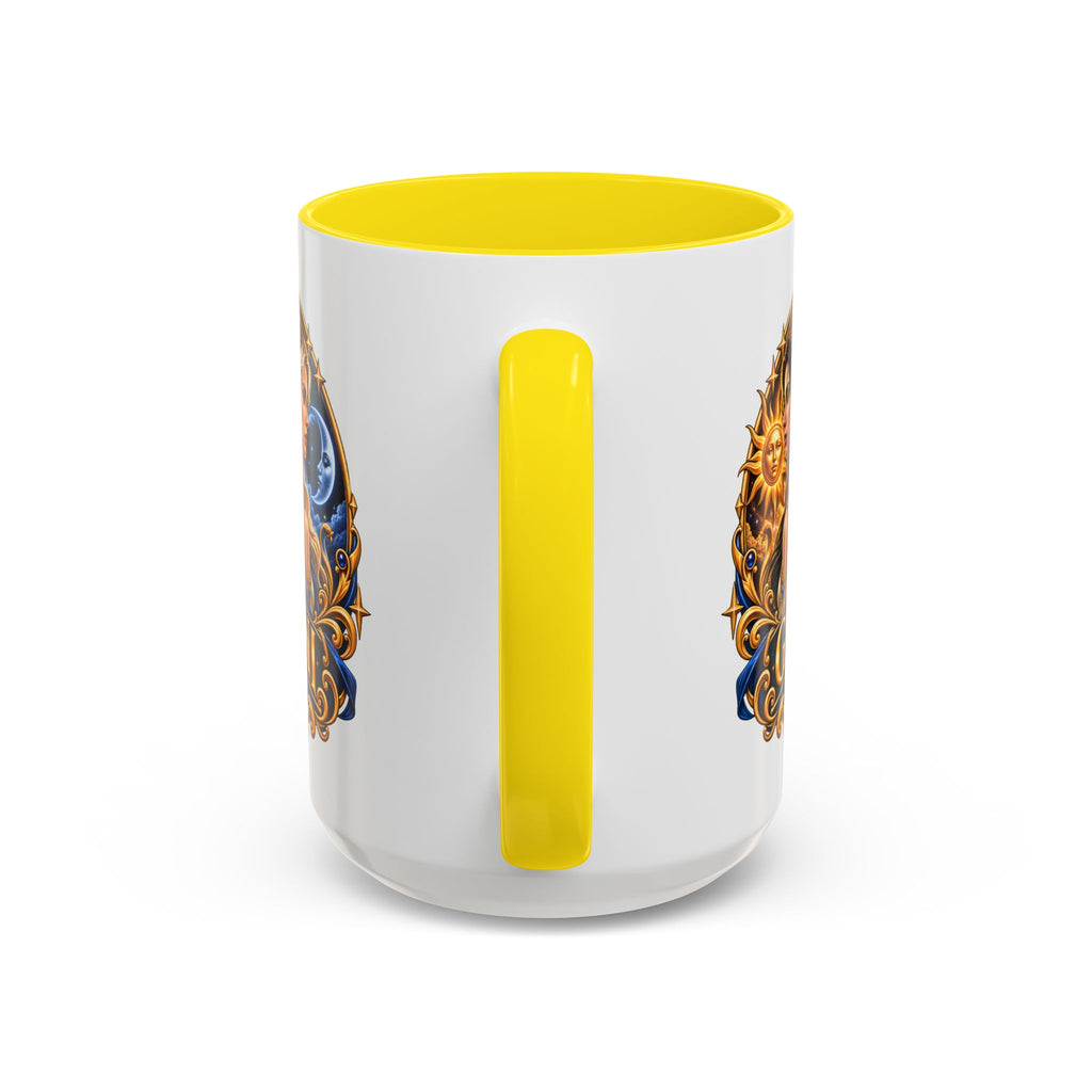 Gemini Zodiac Coffee Mug — Gemini Sign Astrology Accent Mug (11/15oz)
