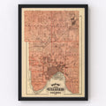 Vintage Map of Ramsey County, Minnesota 1874