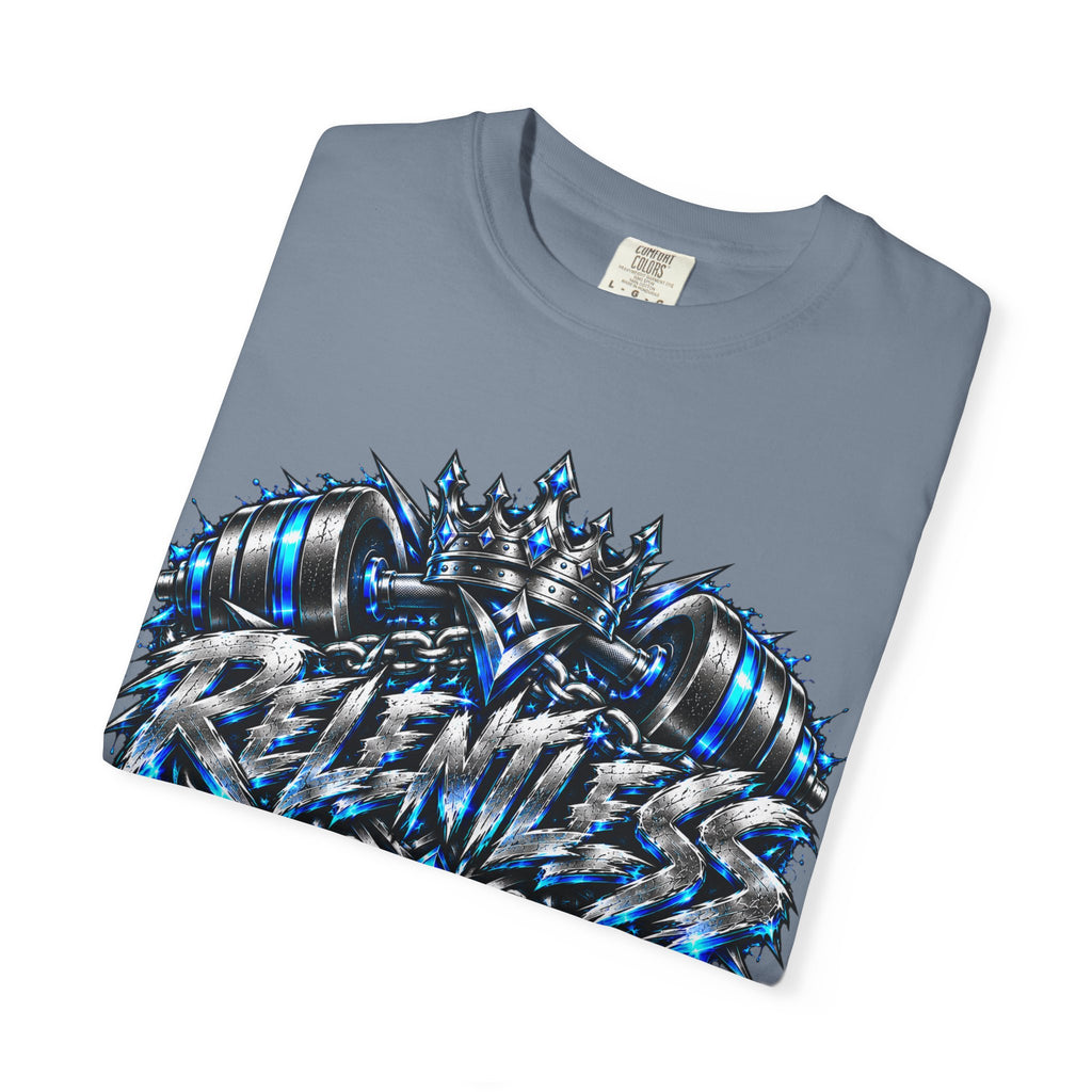 T-Shirt — Metallic Crown Graffiti Heart Graphic Tee