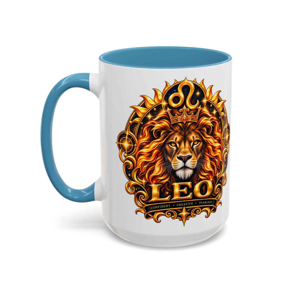 Leo Zodiac Lion Coffee Mug — Astrological Birthday Gift (11/15oz)