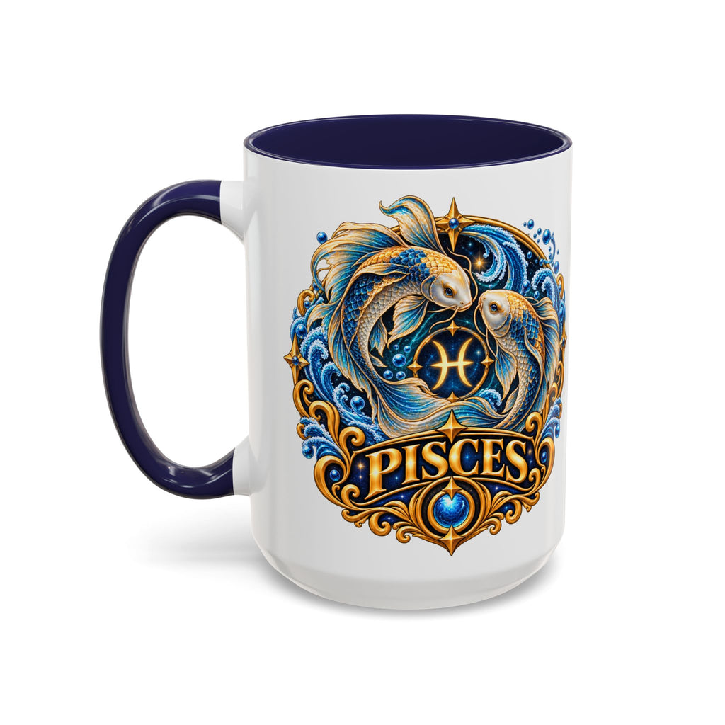 Pisces Zodiac Coffee Mug — Decorative Accent Astrology Mug (11/15oz)
