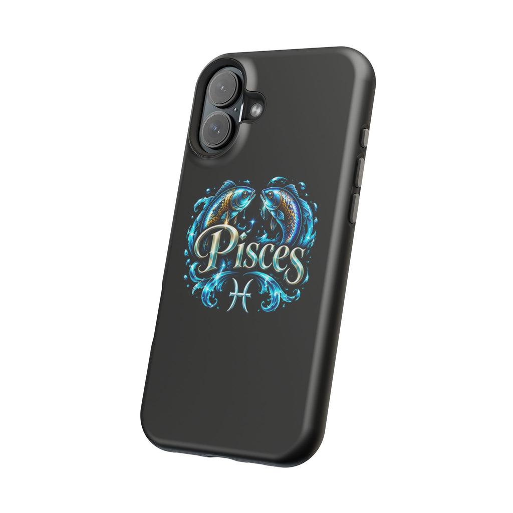 Pisces Magnetic Impact-Resistant Phone Case — Zodiac Fish Astrology Design