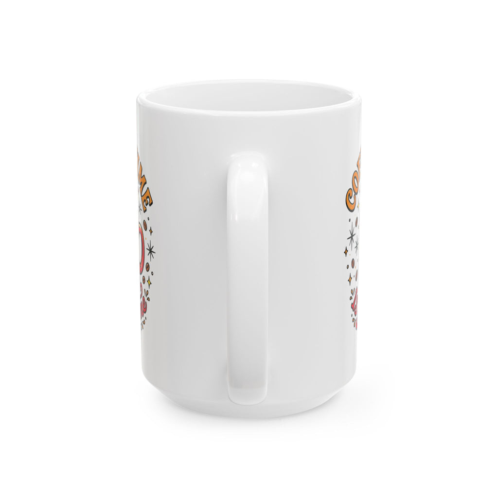 Coffee Time Ceramic Mug — "Coffee Time Is My Time" Retro Illustrated 11oz/15oz