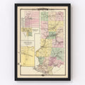 Vintage Map of Trempealeau County, Wisconsin 1878