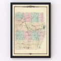 Vintage Map of Sheboygan County, Wisconsin 1878