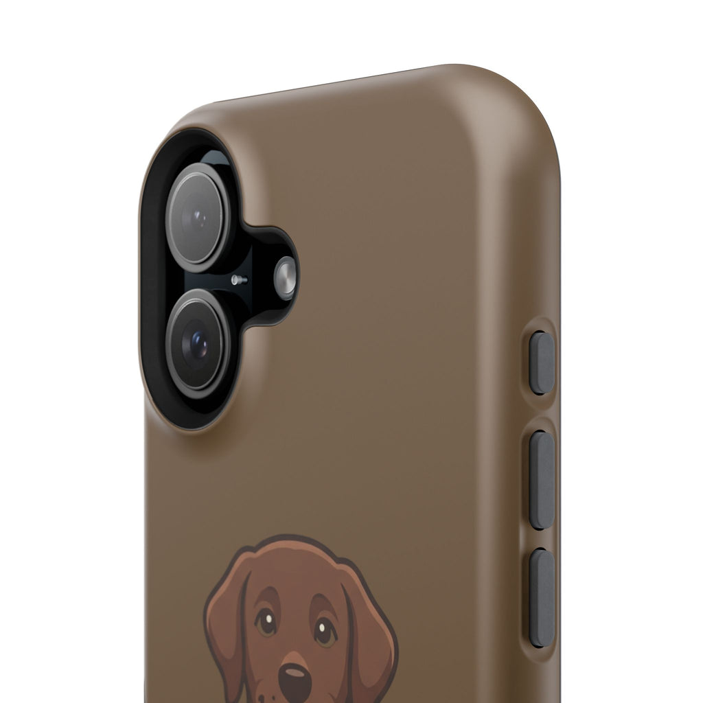 Chocolate Labrador Phone Case — Cute Dog Impact‑Resistant iPhone Cover