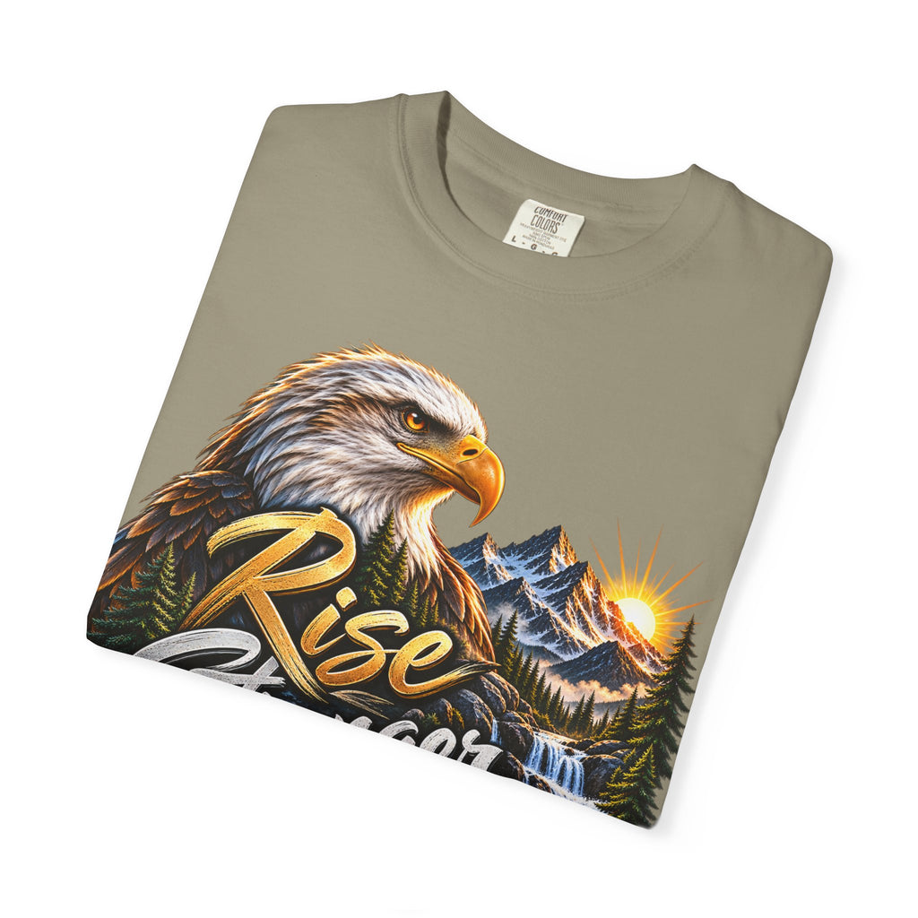 Rise Stronger Every Day Eagle T-Shirt — Motivational Nature Graphic Tee