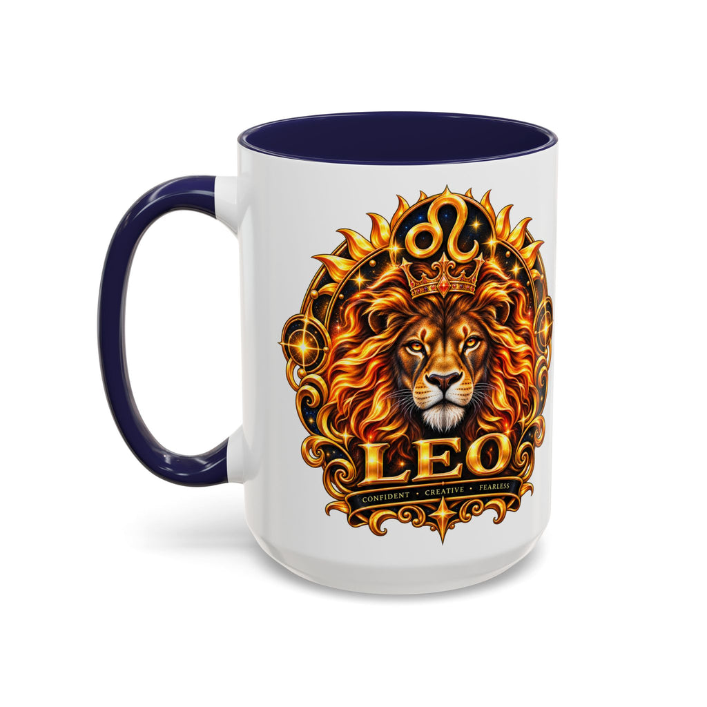 Leo Zodiac Lion Coffee Mug — Astrological Birthday Gift (11/15oz)