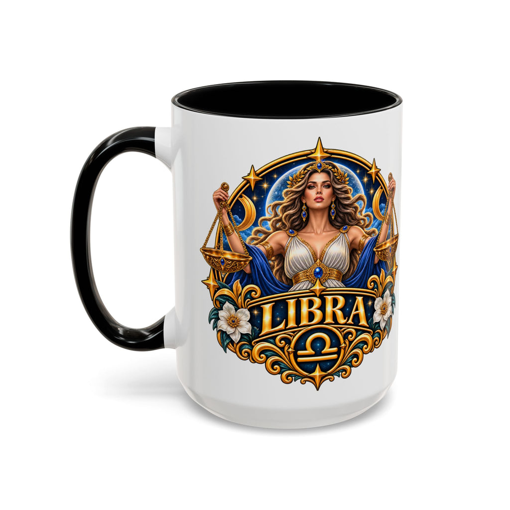 Libra Zodiac Coffee Mug – Elegant Horoscope Astrology Gift (11/15oz)