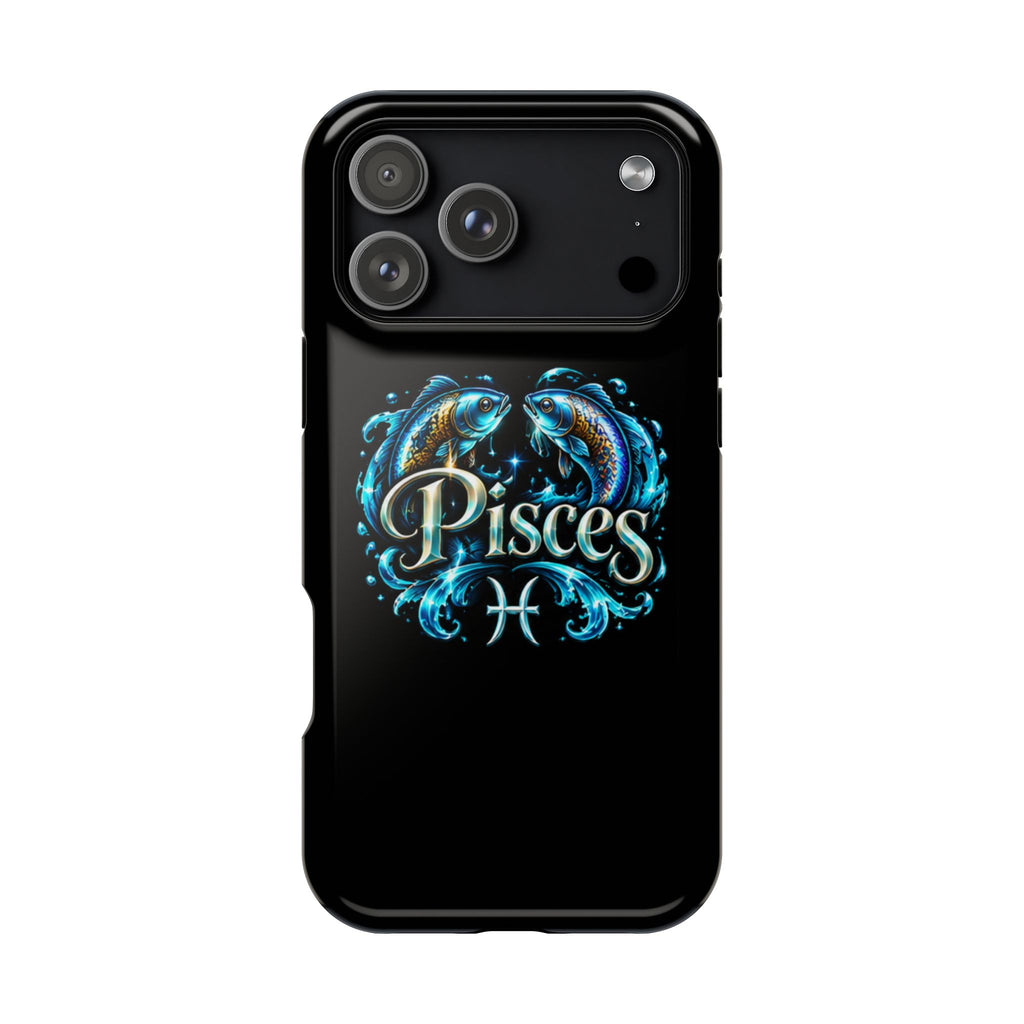 Pisces Magnetic Impact-Resistant Phone Case — Zodiac Fish Astrology Design