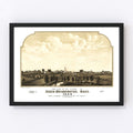 Vintage Map of North Bridgewater, Massachusetts 1882