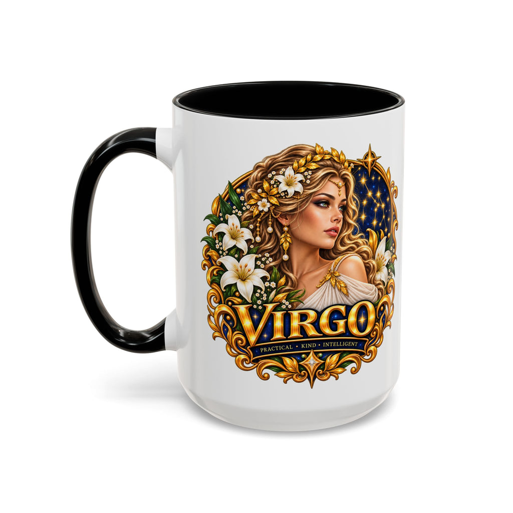 Virgo Zodiac Coffee Mug — Astrology Gift Mug (11/15oz)