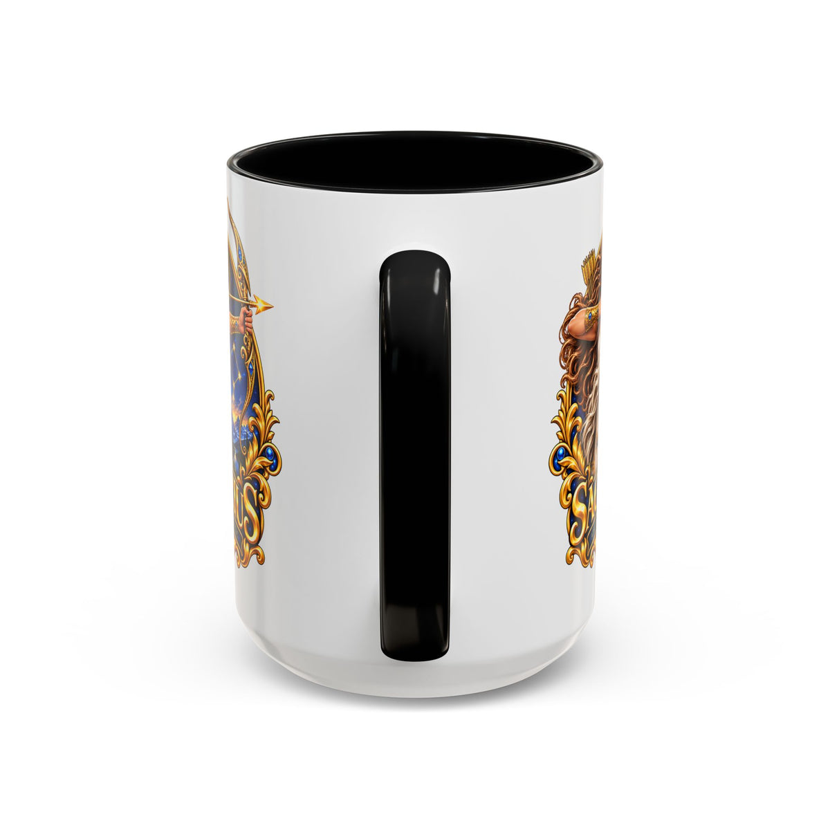 Sagittarius Accent Coffee Mug — Zodiac Archer Design (11/15oz)