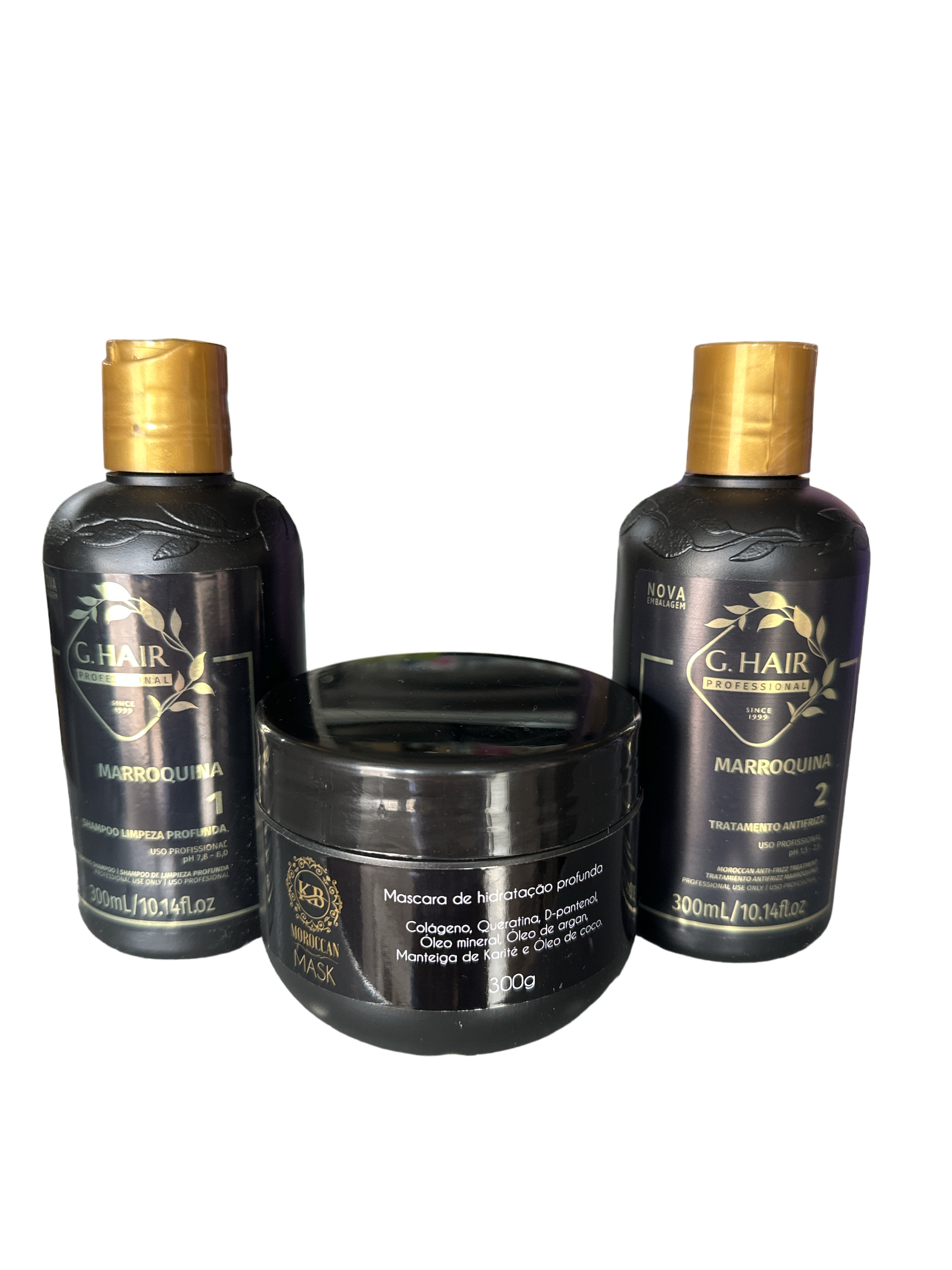 KB HAIR MOROCCAN  KERATIN SMOOTHING TREATMENT KIT 300ml (10fl 0z).
