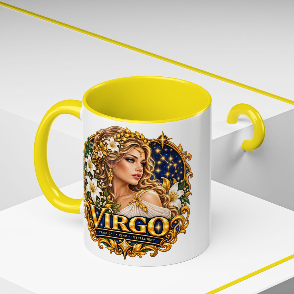 Virgo Zodiac Coffee Mug — Astrology Gift Mug (11/15oz)