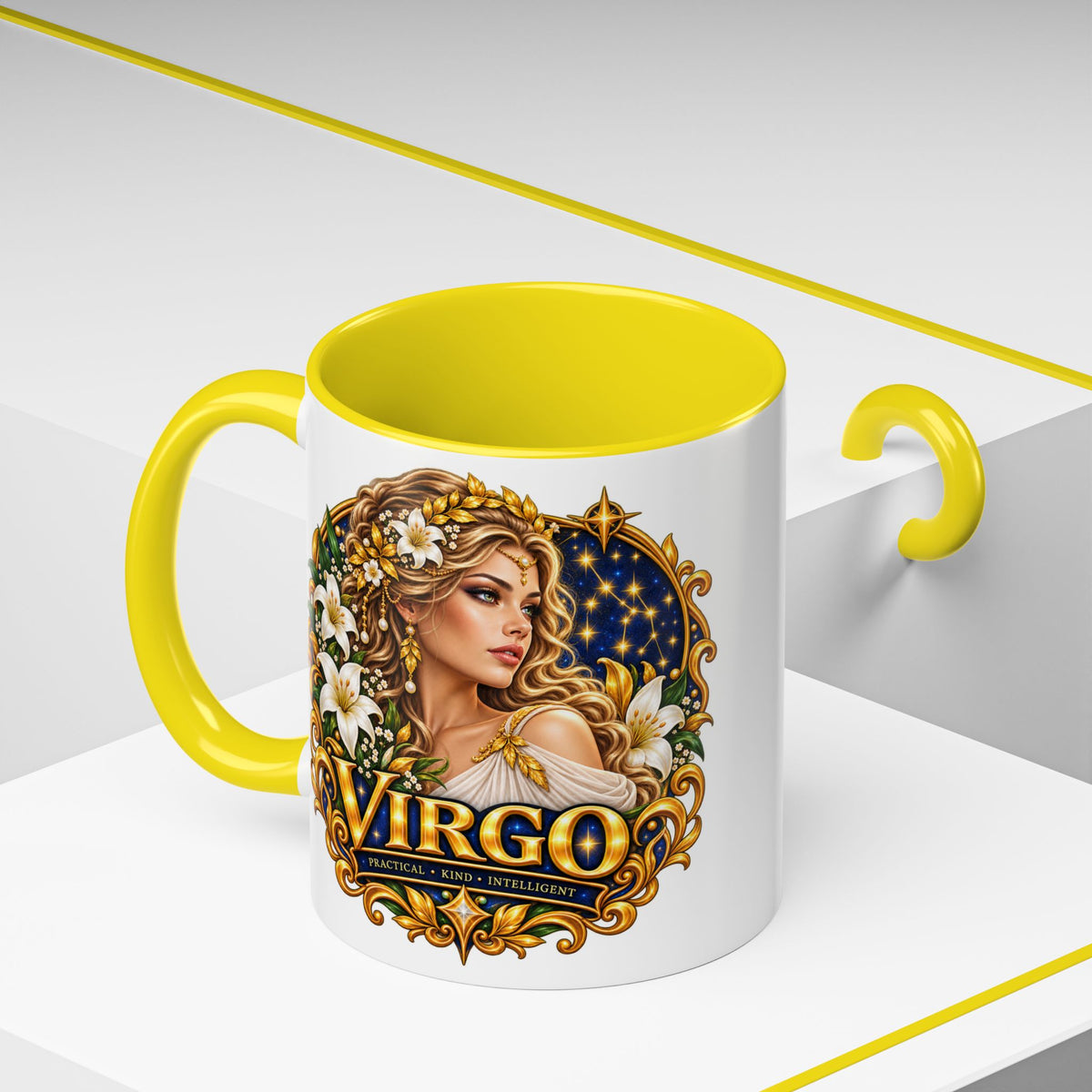 Virgo Zodiac Coffee Mug — Astrology Gift Mug (11/15oz)