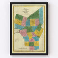 Vintage Map of Oneida County, New York 1829