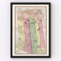 Vintage Map of Hamilton County, New York 1840