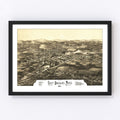 Vintage Map of East Douglas, Massachusetts 1886