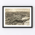 Vintage Map of East Walpole, Massachusetts 1898