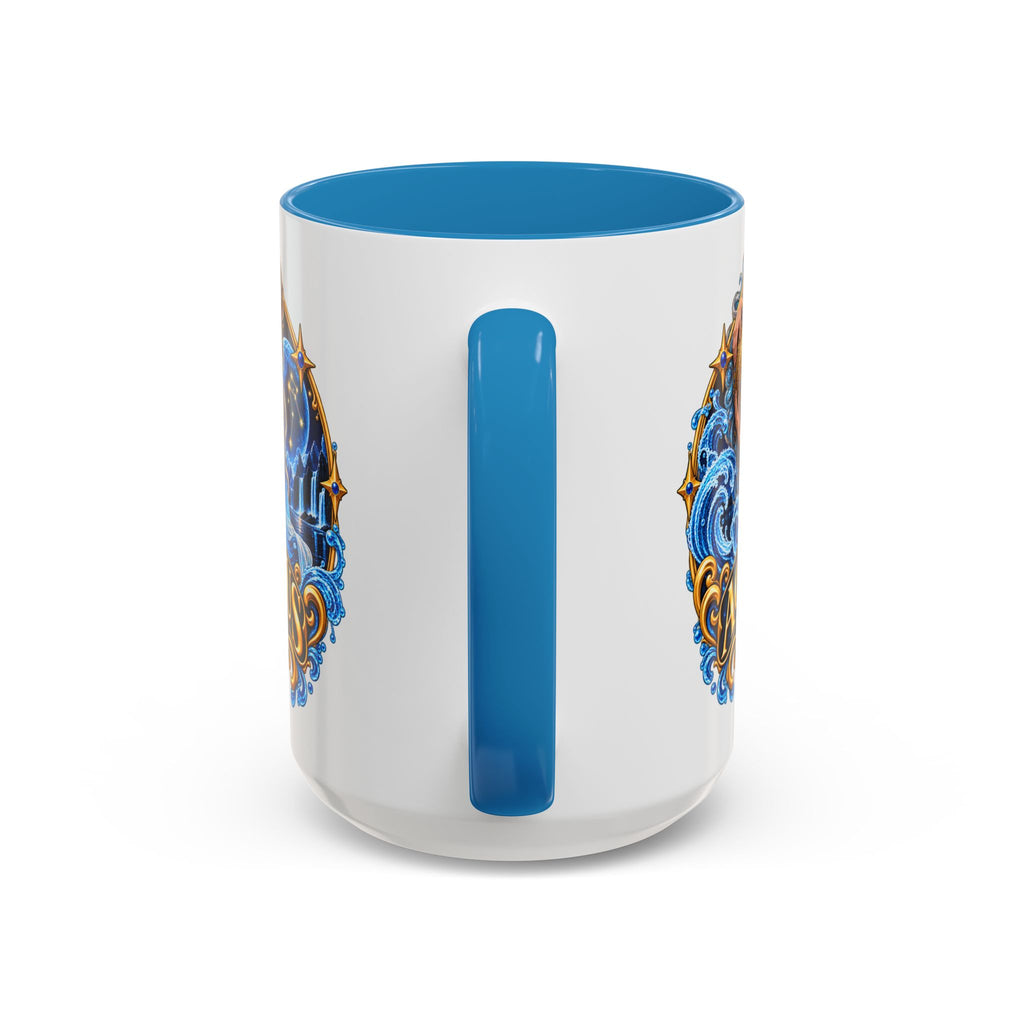 Aquarius Zodiac Coffee Mug — Illustrated Water Bearer Astrology Gift (11/15oz)