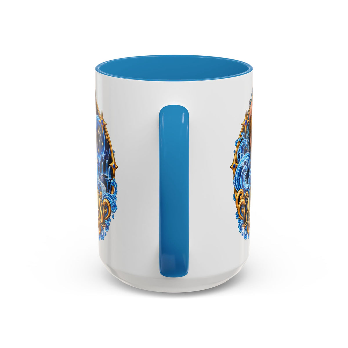 Aquarius Zodiac Coffee Mug — Illustrated Water Bearer Astrology Gift (11/15oz)