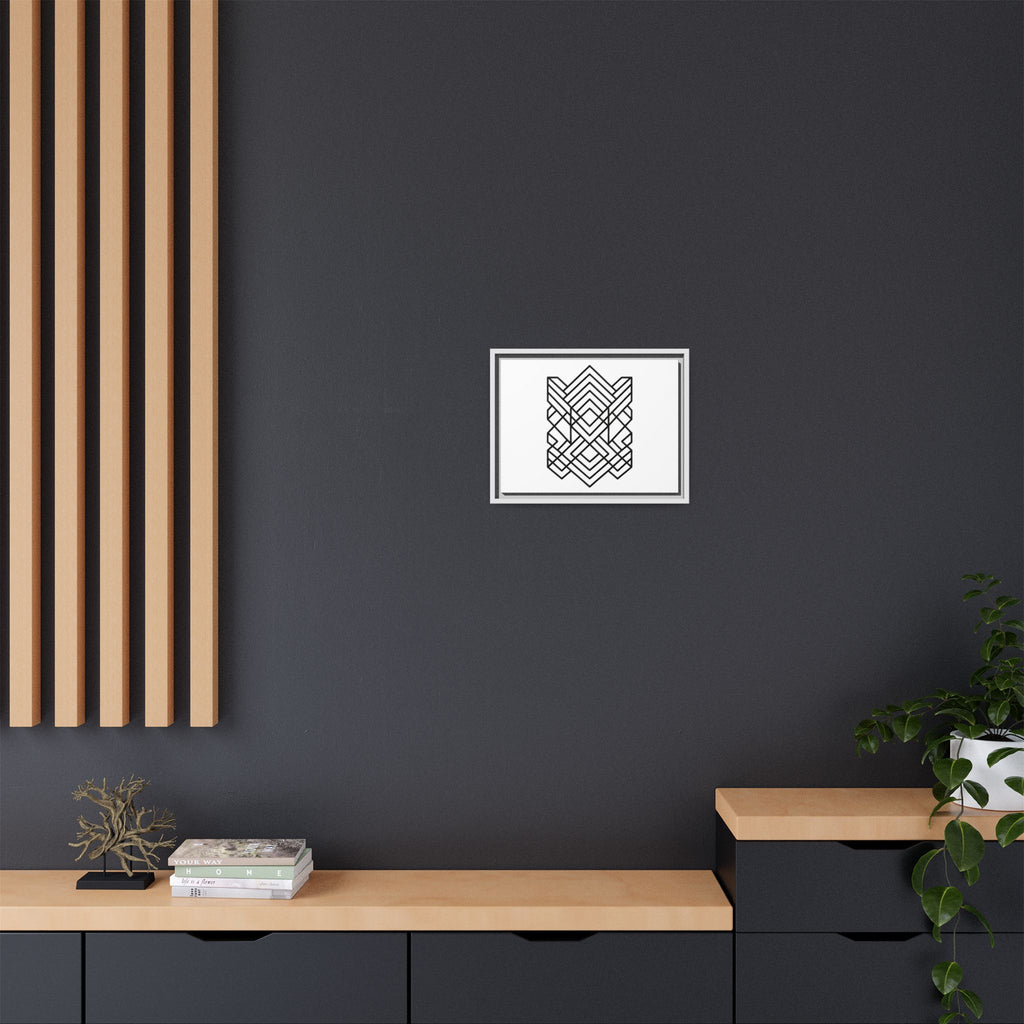 Framed Geometric Art Canvas