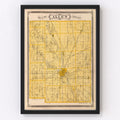 Vintage Map of Allen County, Indiana 1876