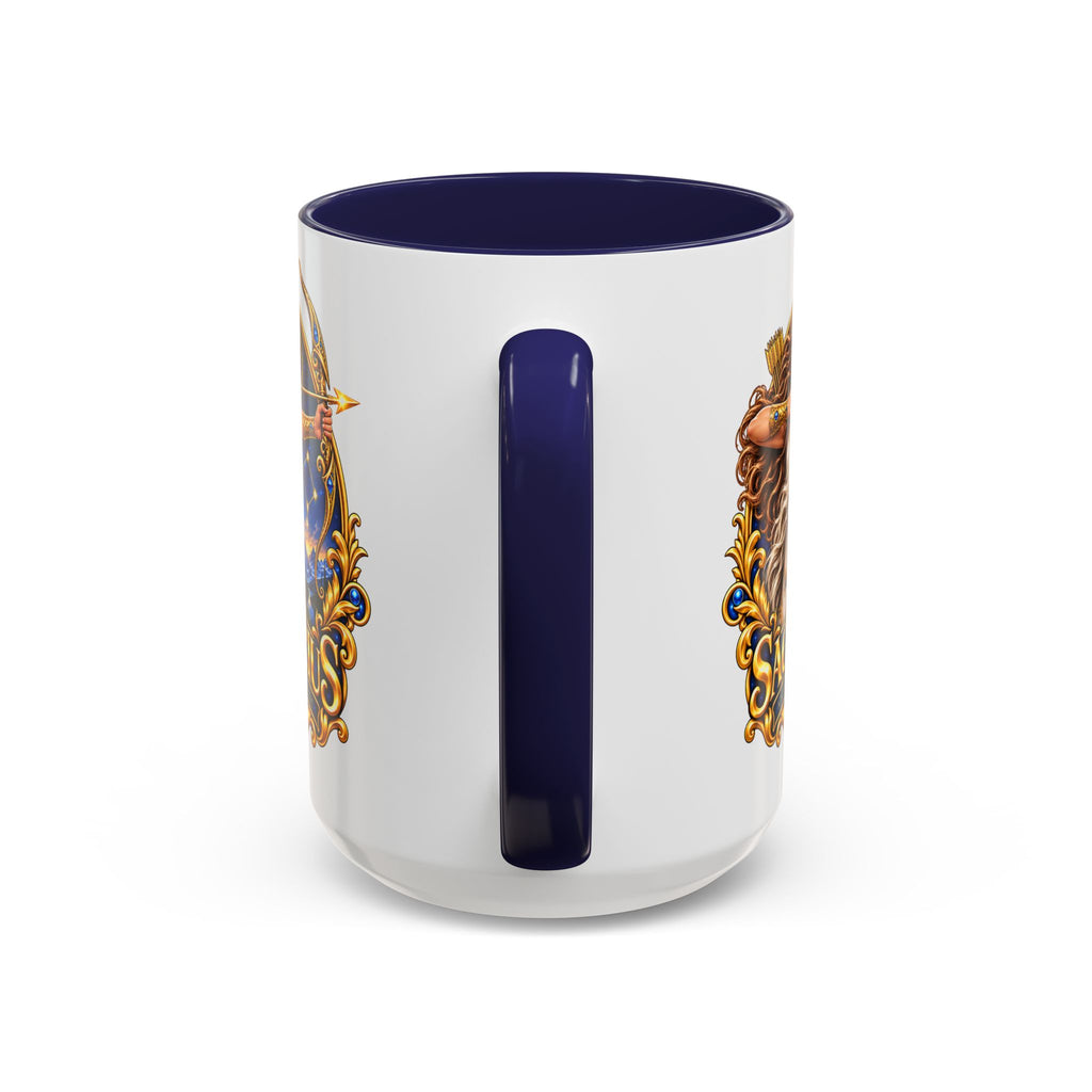 Sagittarius Accent Coffee Mug — Zodiac Archer Design (11/15oz)