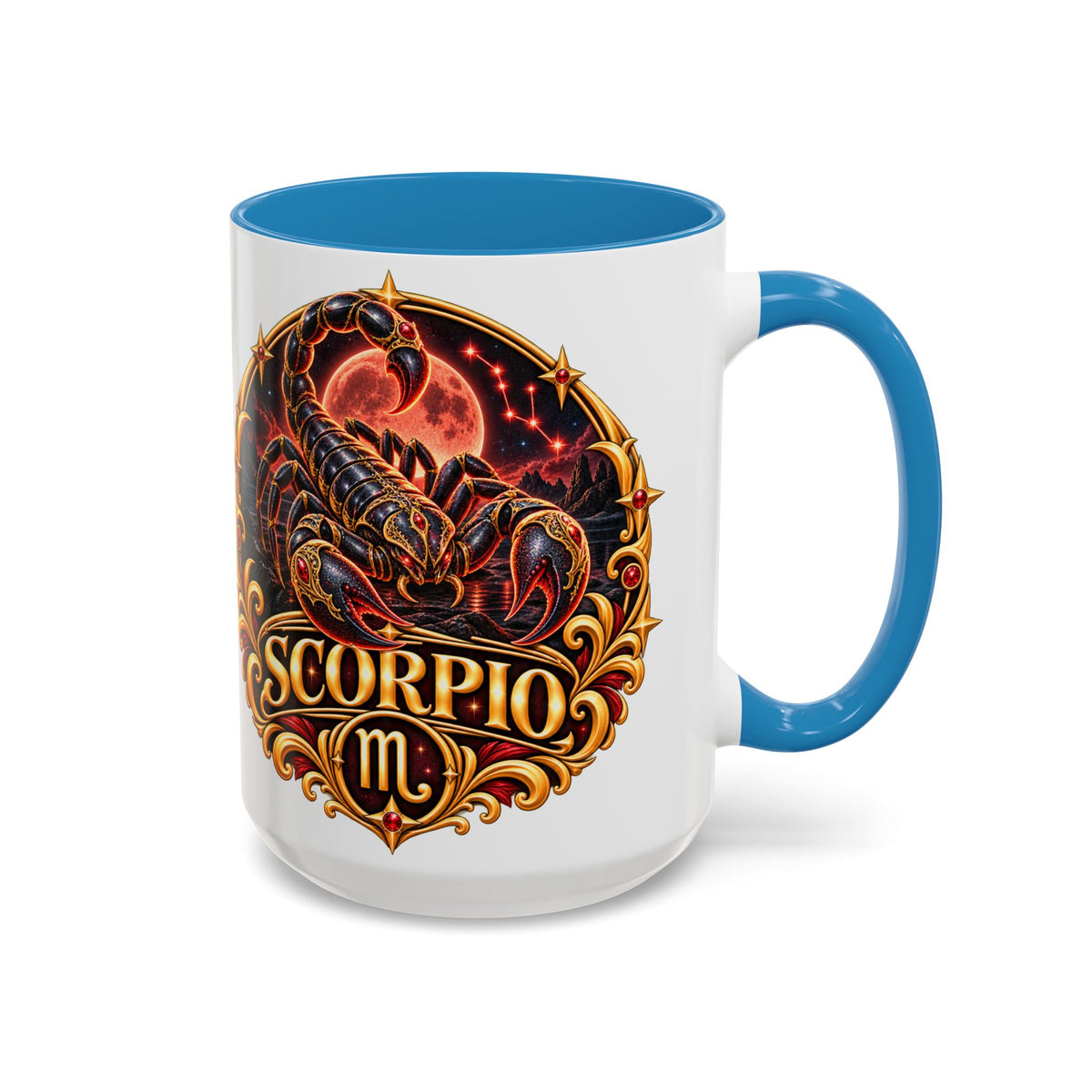 Scorpio Zodiac Coffee Mug — Bold Scorpion Astrology Design (11/15oz)