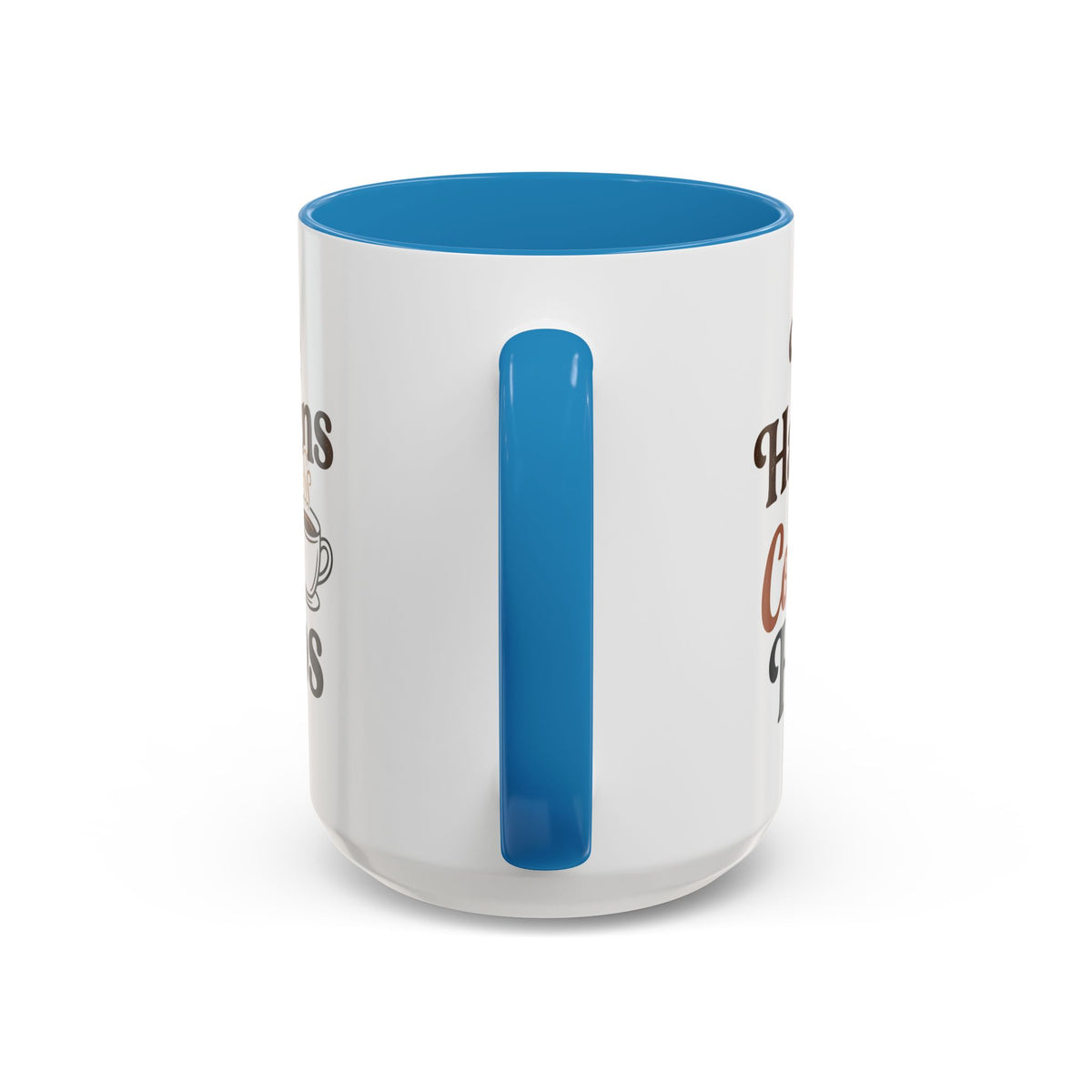 Coffee Mug — "Life Happens, Coffee Helps" Accent Ceramic Mug (11/15oz)
