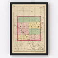 Vintage Map of Ogemaw County, Michigan 1873