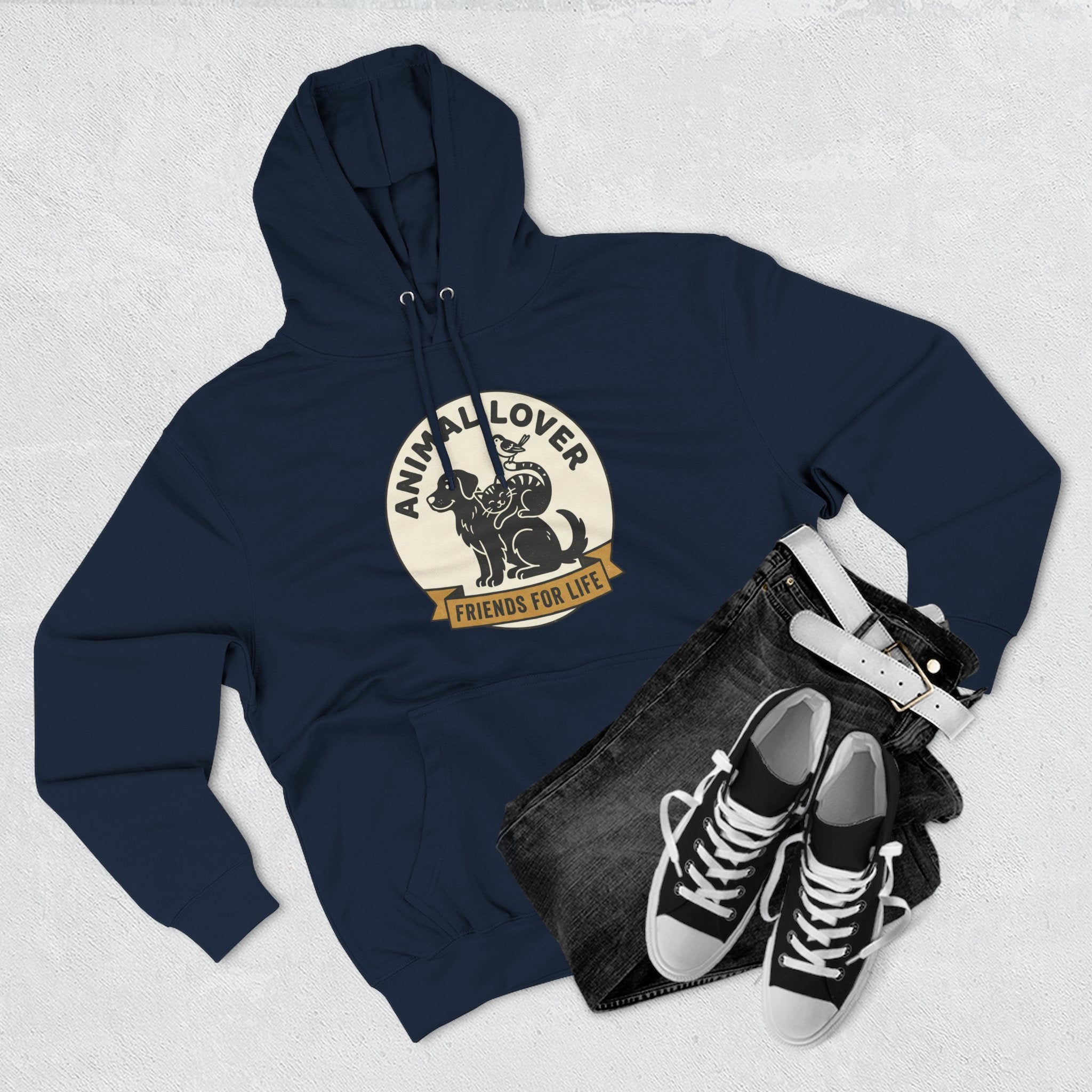 Animal Lover Hoodie – Friends For Life Graphic Pullover