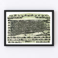 Vintage Map of Haverhill, Massachusetts 1893