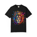 Color Splash Lion Tee — Regal Crown Graphic T-Shirt