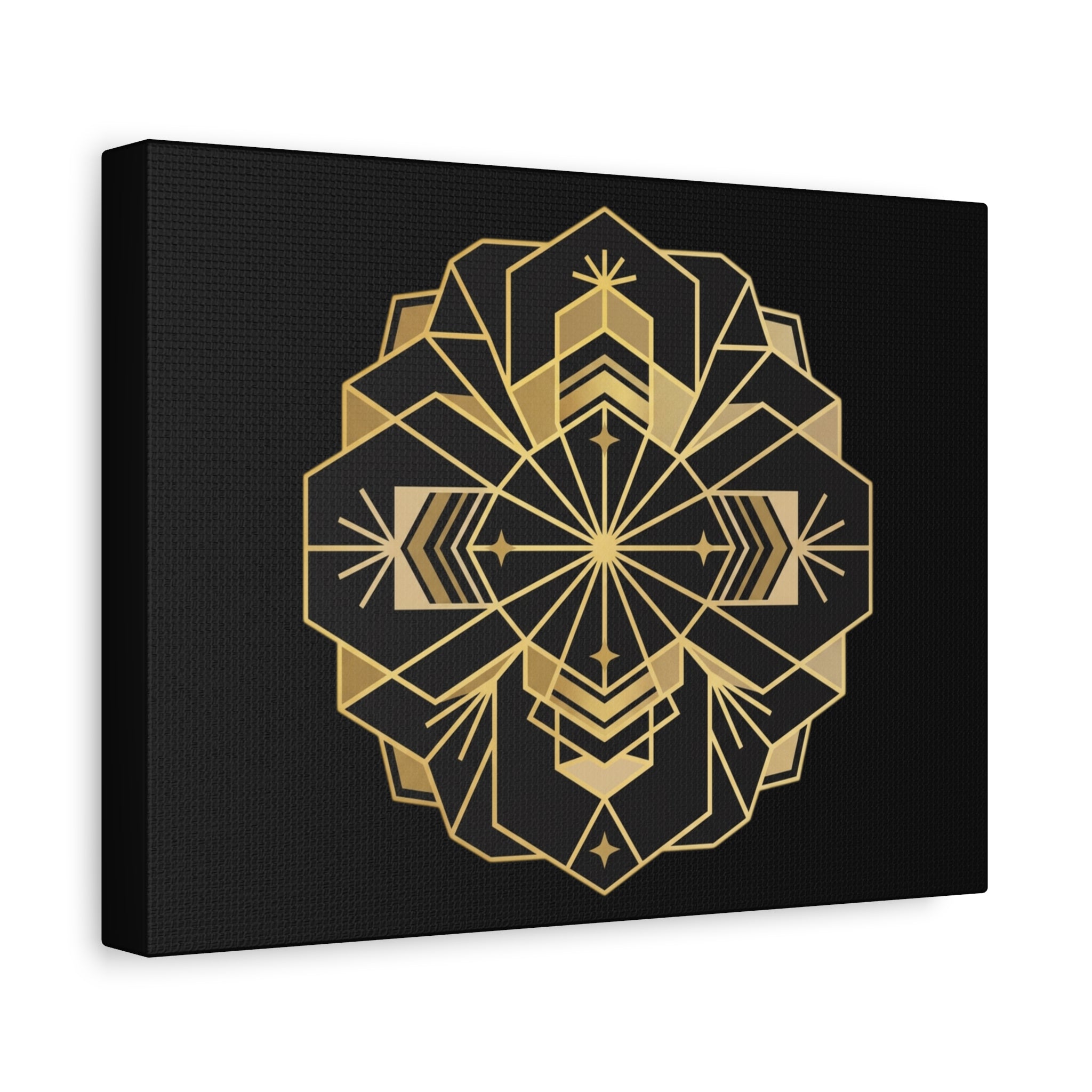 Gold Geometric Mandala Canvas
