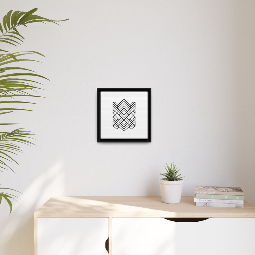 Framed Geometric Art Canvas