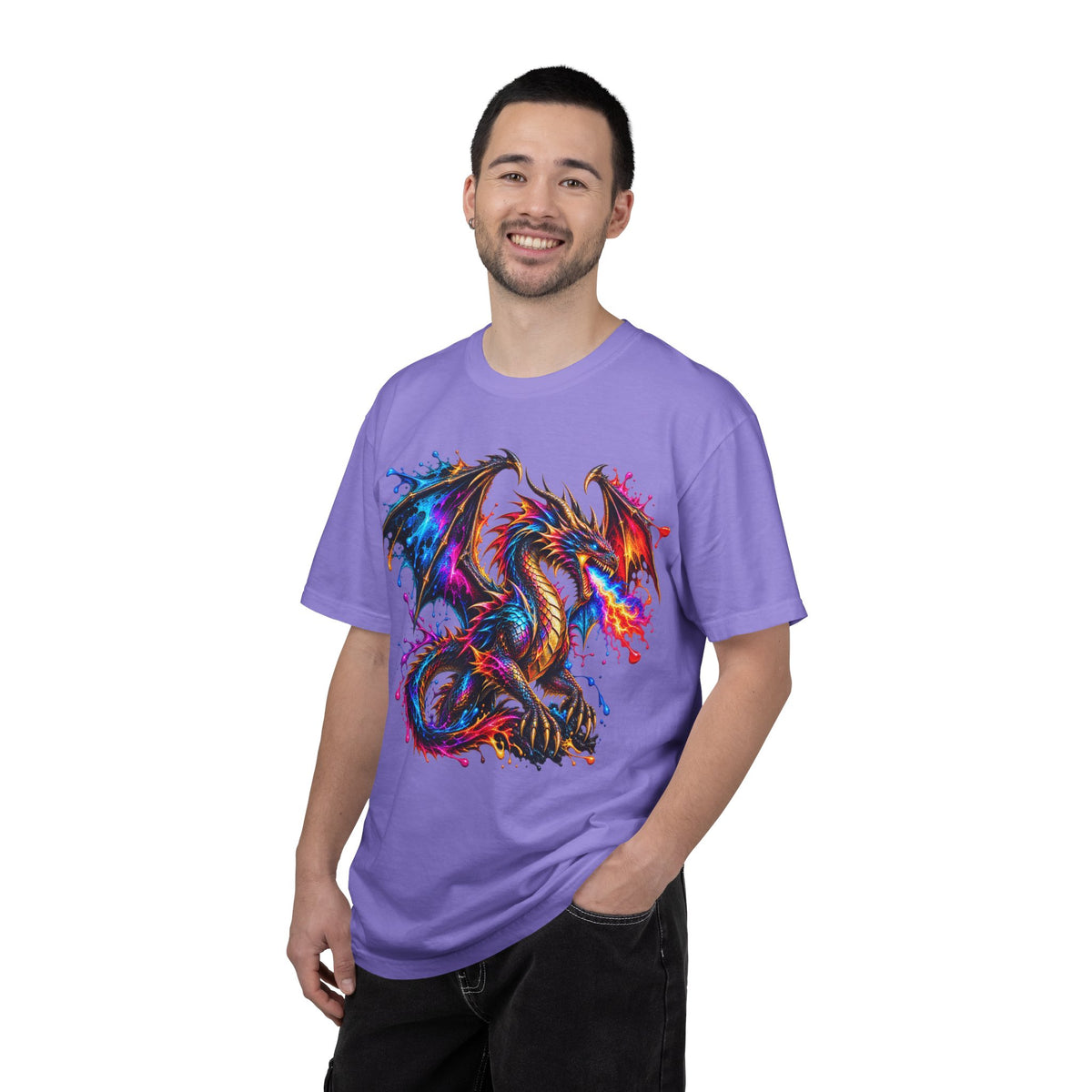 Vibrant Watercolor Dragon T-Shirt