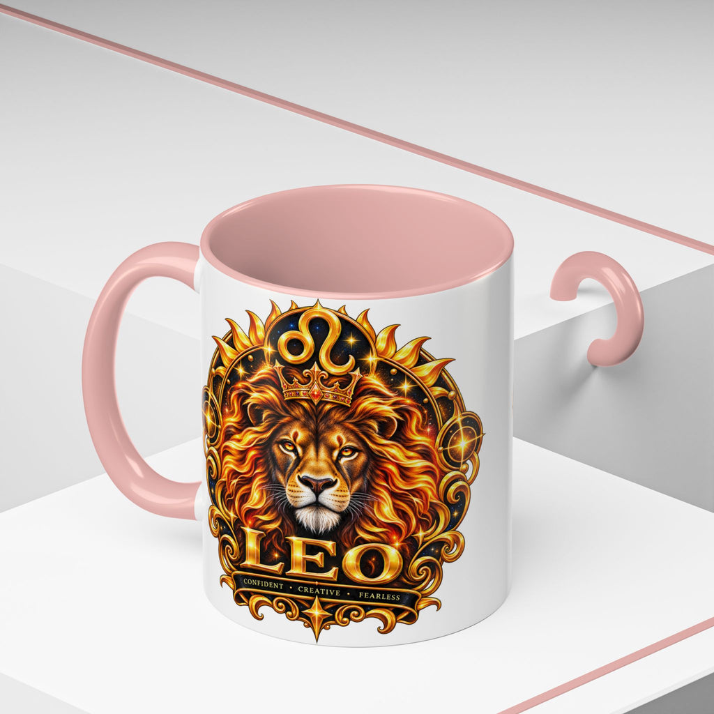 Leo Zodiac Lion Coffee Mug — Astrological Birthday Gift (11/15oz)