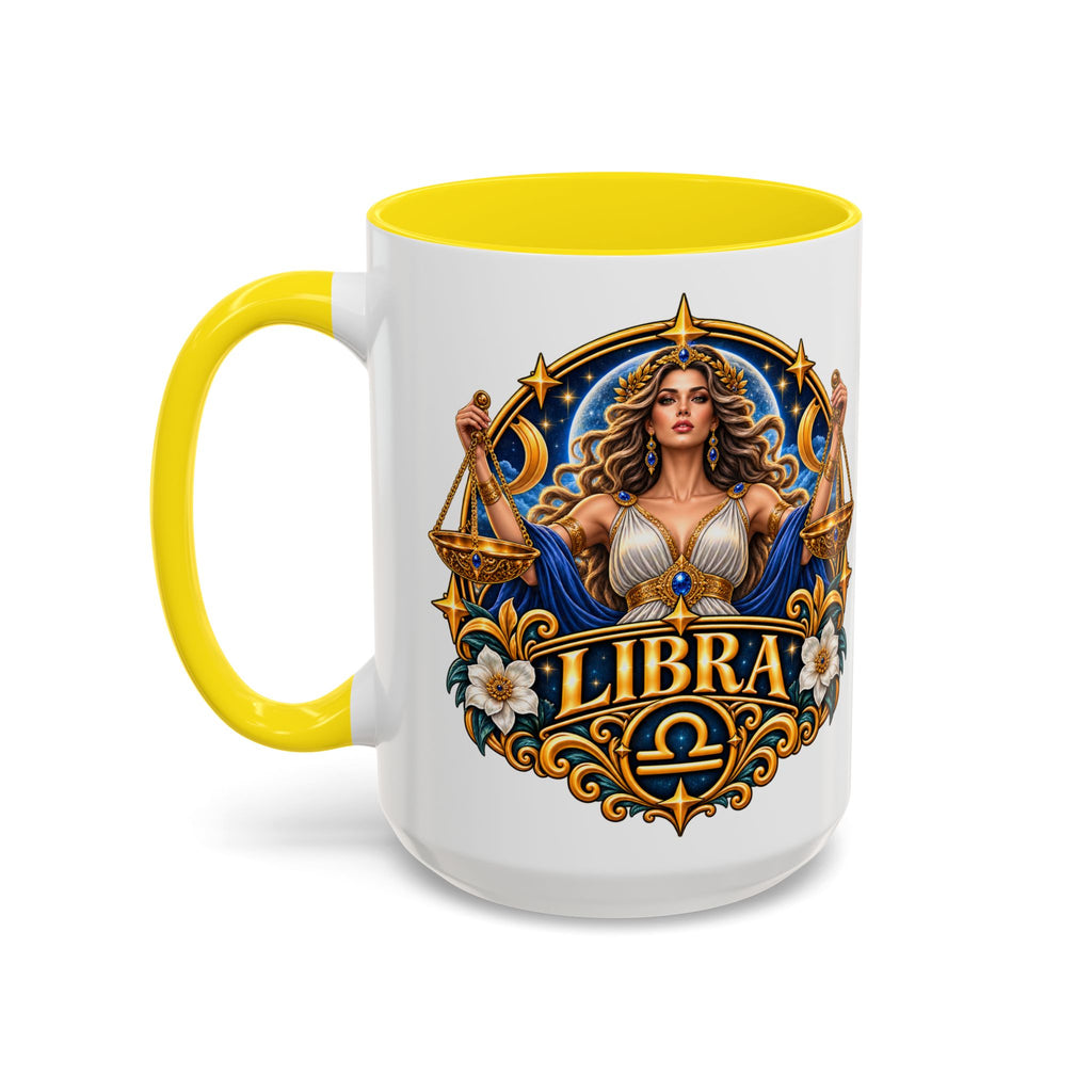 Libra Zodiac Coffee Mug – Elegant Horoscope Astrology Gift (11/15oz)