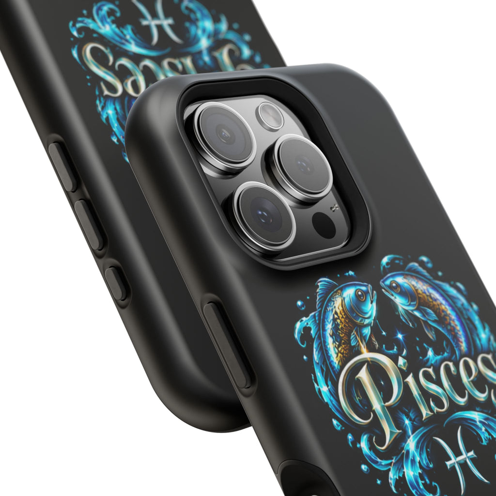 Pisces Magnetic Impact-Resistant Phone Case — Zodiac Fish Astrology Design