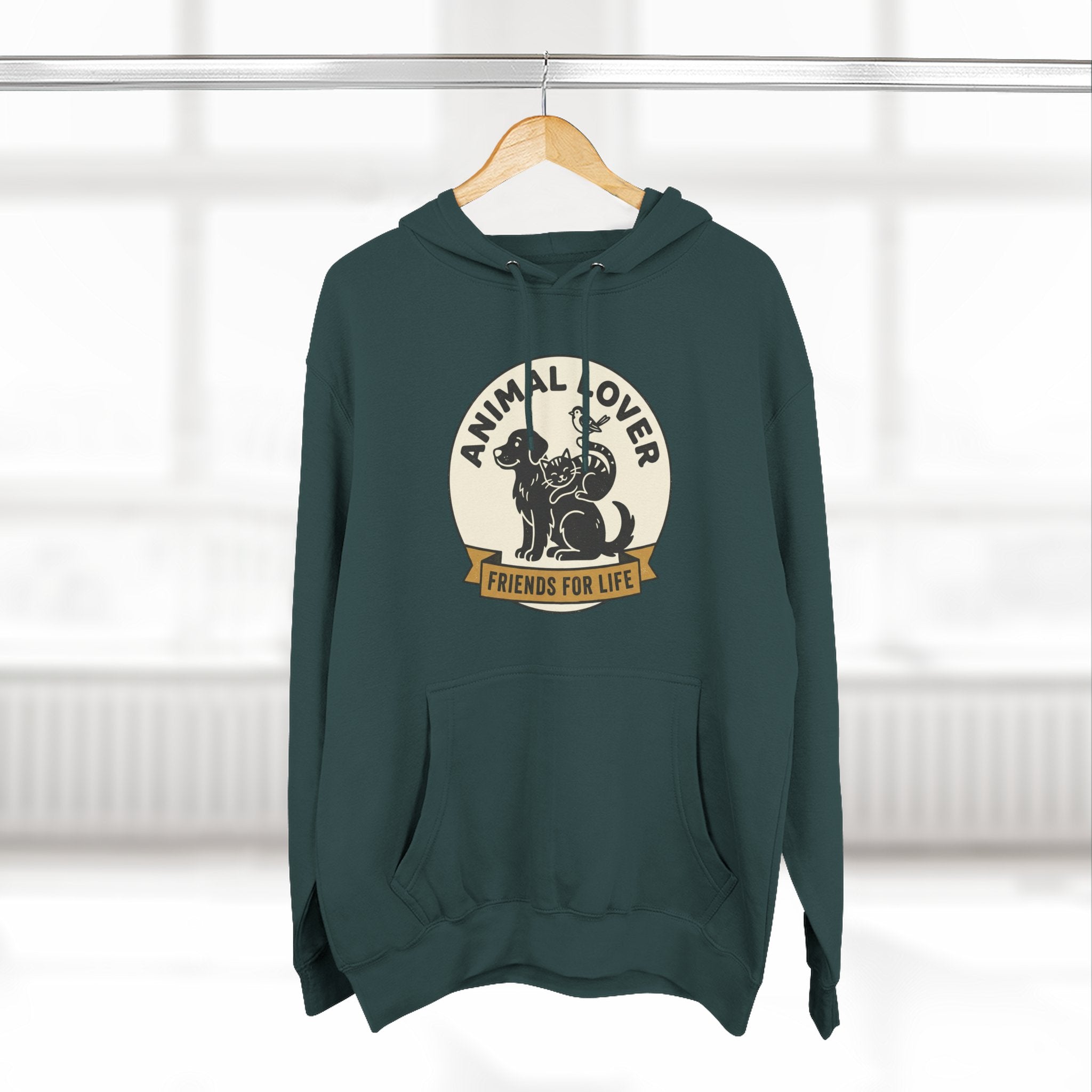 Animal Lover Hoodie – Friends For Life Graphic Pullover