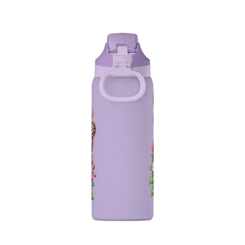 Floral Butterfly Insulated Water Bottle 32oz