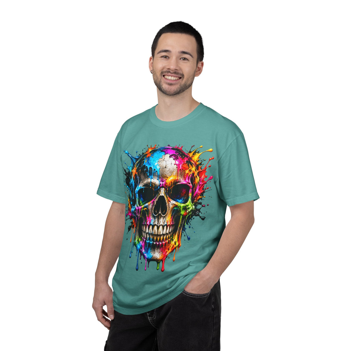 Color Splash Skull T-Shirt