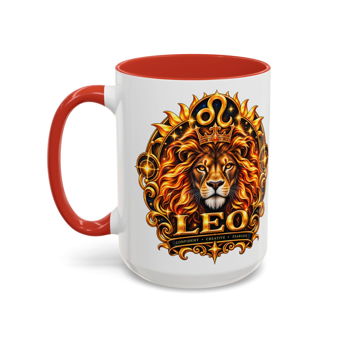 Leo Zodiac Lion Coffee Mug — Astrological Birthday Gift (11/15oz)